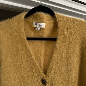 Super soft mustard yellow cardigan